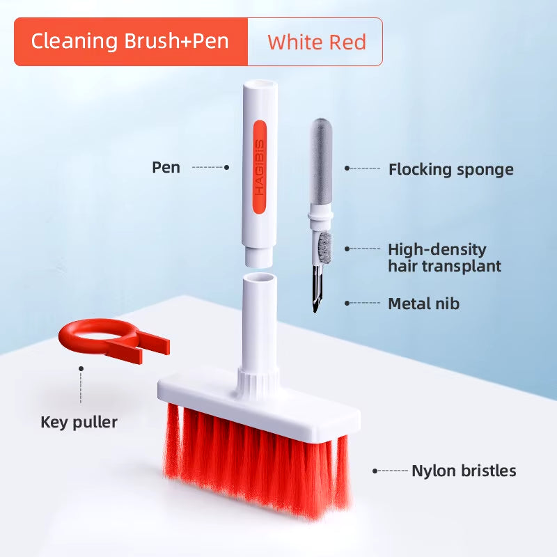 Keyboard Cleaning Brush Computer Earphone Cleaning Tools Keyboard Cleaner Keycap Puller Kit for PC Airpods Pro 1 2