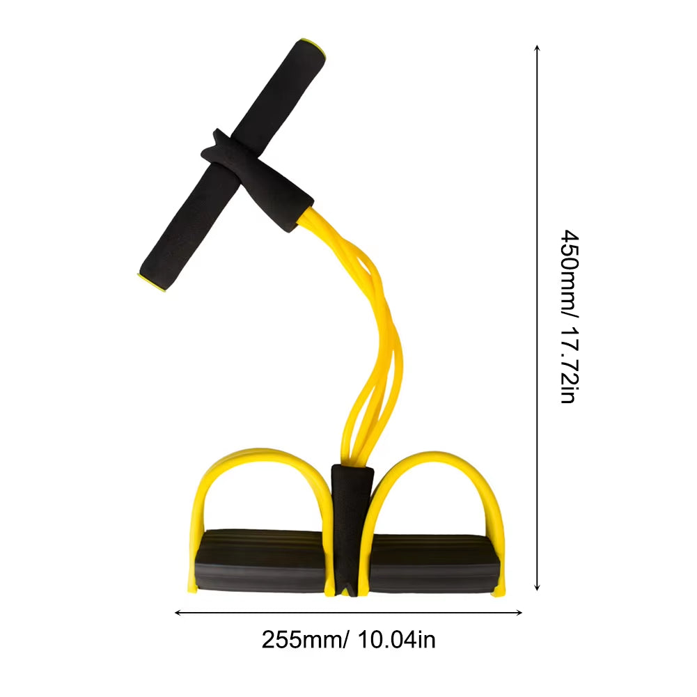 TPE Puller Pedal Ankle Abdominal Exerciser Sit-Up Pull Rope Expander Elastic Bands Home Gym Sport Training Fitness Equipment