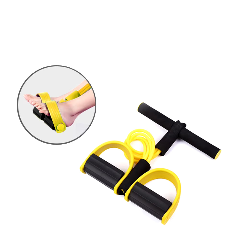 TPE Puller Pedal Ankle Abdominal Exerciser Sit-Up Pull Rope Expander Elastic Bands Home Gym Sport Training Fitness Equipment