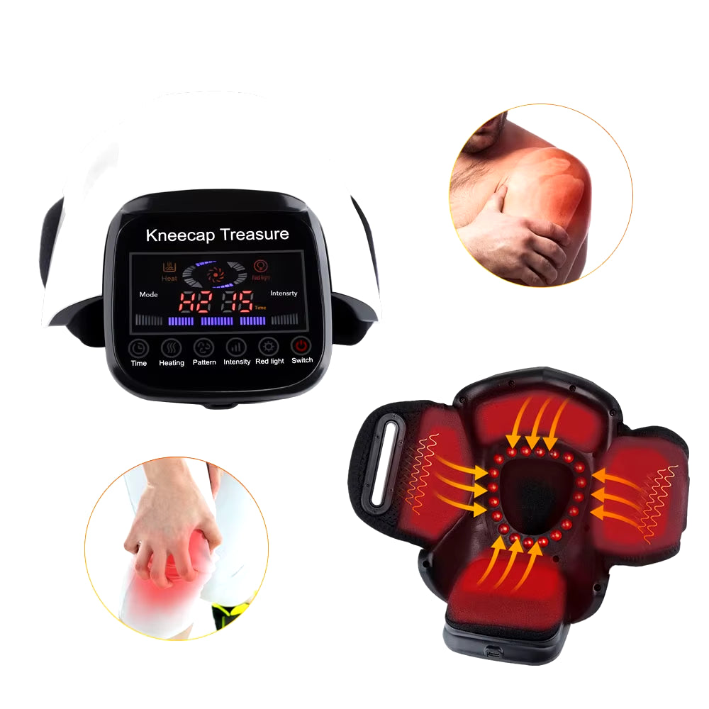 Infrared Heating Knee Massager Electric Air Pressure Physiotherapy Kneecap Treasure Shoulder Elbow Massage Joint Pain Relief